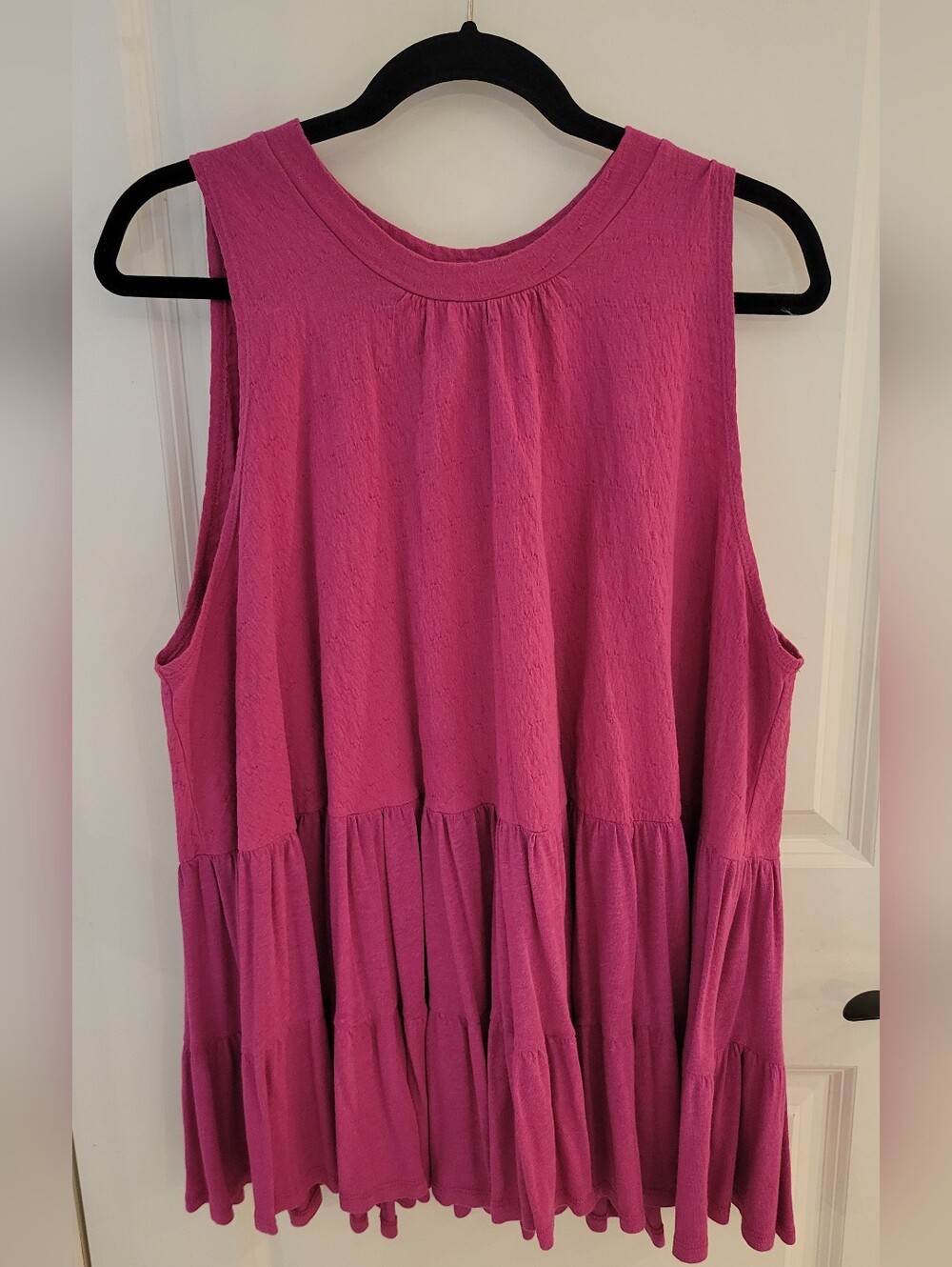 Free People Right On Time Tunic Raspberry Size L